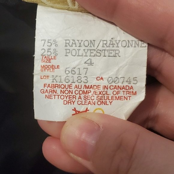 Vintage 90s Cache‎ Silver Black Metallic Long Formal Skirt Sz 2 - Picture 9 of 9